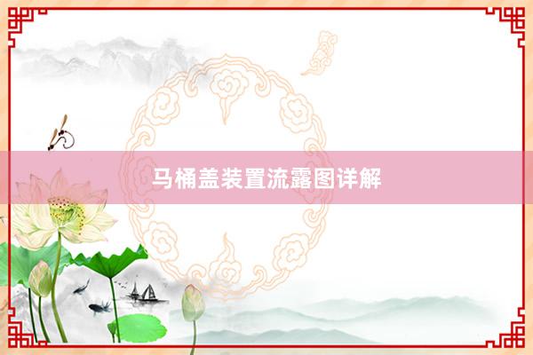 马桶盖装置流露图详解