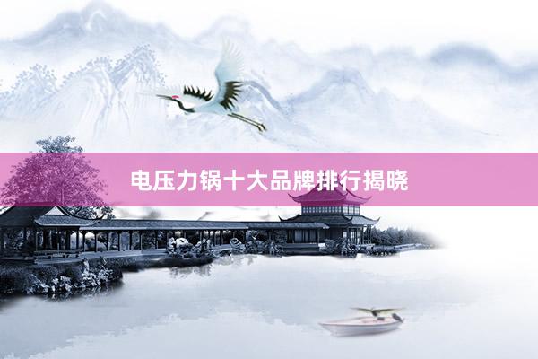 电压力锅十大品牌排行揭晓